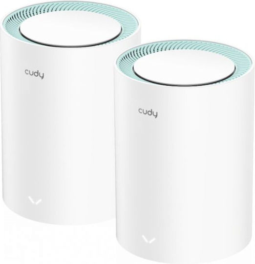 Cudy M1300 v2 WiFi Mesh Network Access Point Wi‑Fi 5 Dual Band (2.4 & 5GHz) in Double Kit