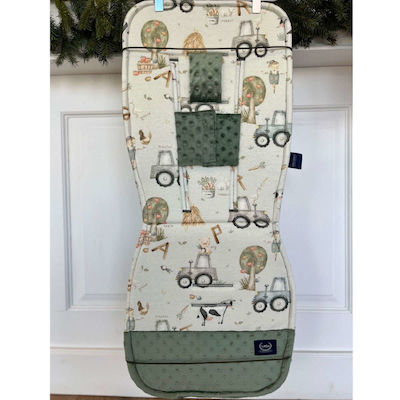 La Millou Stroller Seat Liner Double Sided 36.5x85cm Green
