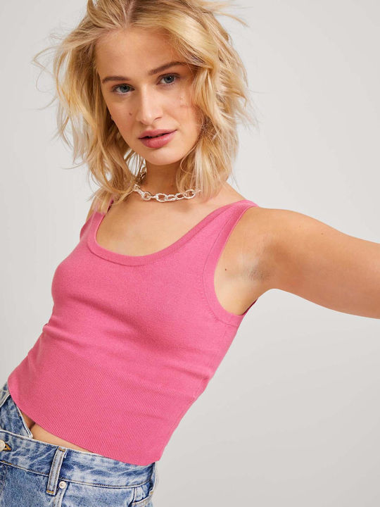 Jack & Jones Damen Sommer Crop Top Ärmellos Car...