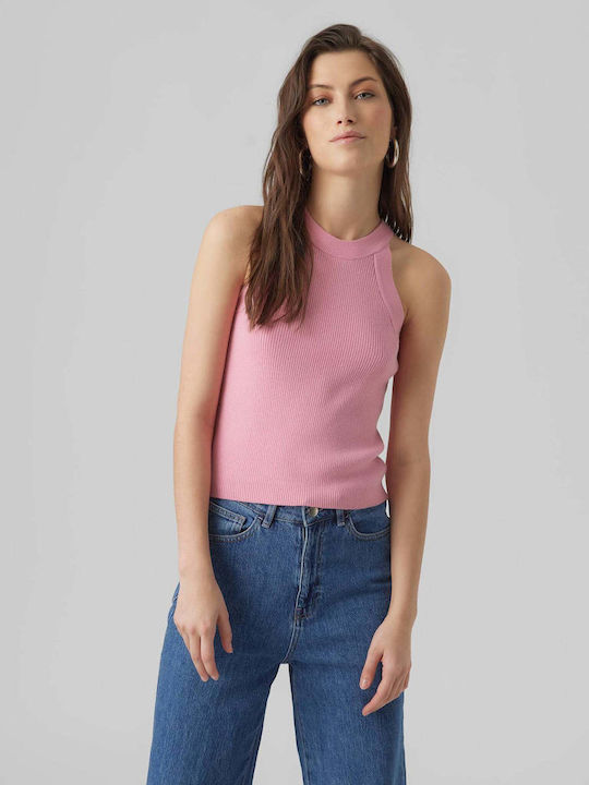 Vero Moda pentru Femei de Vară Crop Top fără Mâ...