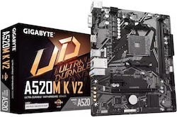 Gigabyte A520M K V2 rev. 1.0 Mainboard Micro ATX mit AMD AM4 Sockel