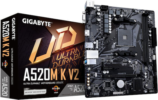 Gigabyte A520M K V2 rev. 1.0 Placă de bază Micro ATX cu AMD AM4 Socket