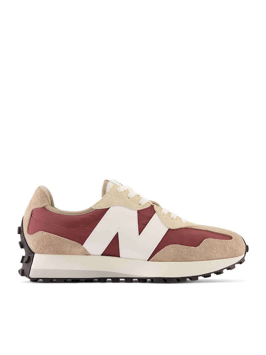 New Balance 327 Sneakers Driftwood Washed Burgundy