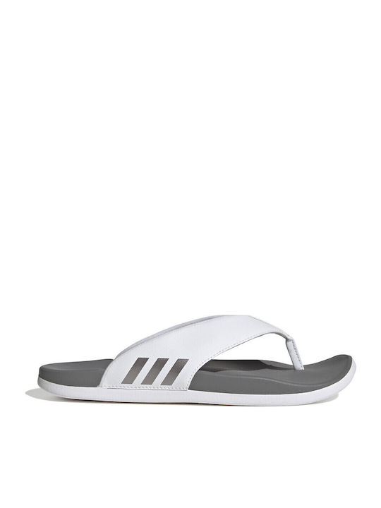 Adilette Comfort Flip Flop Σαγιονάρες σε Λευκό Χρώμα
