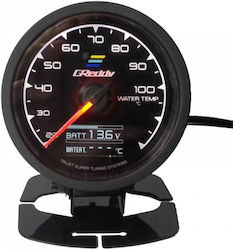 Greddy Spannungsmesser und Wassertemperatur Für das Auto 65mm zur Montage auf Dashboard