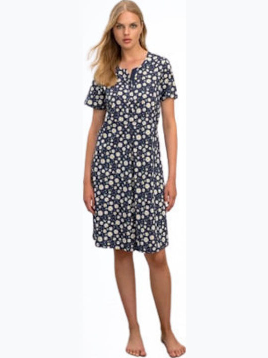 Vamp Summer Women's Nightdress Navy Blue