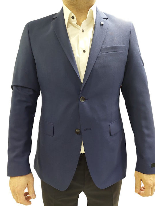 Karl Lagerfeld Herrenanzug mit Weste Blau