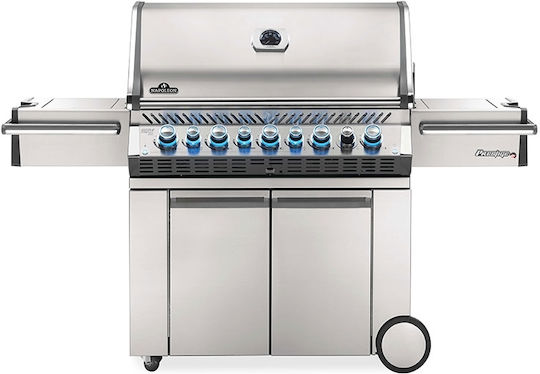 Napoleon Prestige PRO 665 Gasgrill Gusseisen Rost 96cmx46cmcm mit 5 cm 31kW