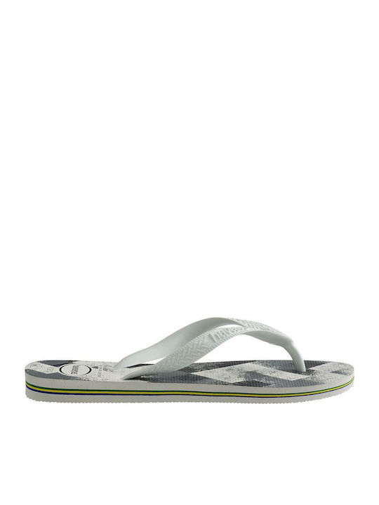 Havaianas Brasil Fresh Ανδρικά Flip Flops Λευκά