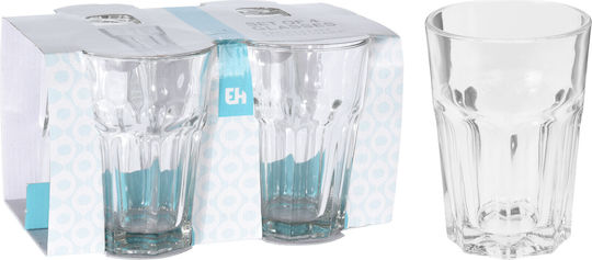 Excellent Houseware Σετ Ποτήρια Νερού από Γυαλί 360ml 4τμχ