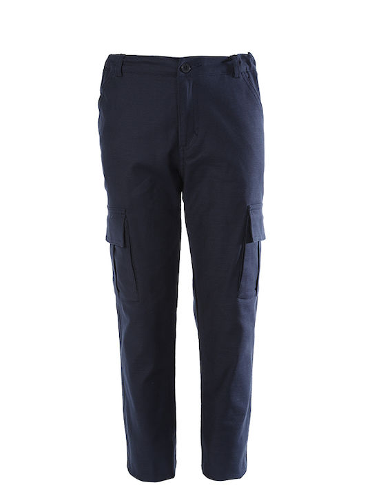 Matoufrance Boys Fabric Cargo Trouser Blue