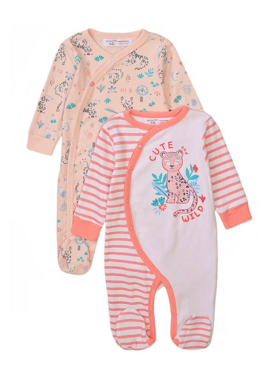Minoti Set Babystrampler Langärmliges Mehrfarbig 2Stück