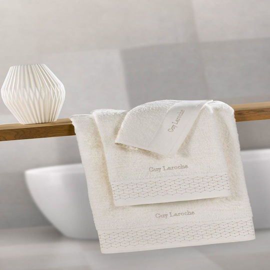 Guy Laroche 3-tlg. Set Badetücher Atelier Ivory Gewicht 500gr/m²