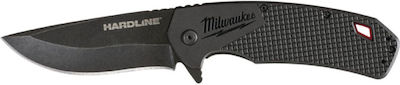 Milwaukee Hardline Pocket Knife Black with Blade made of Steel