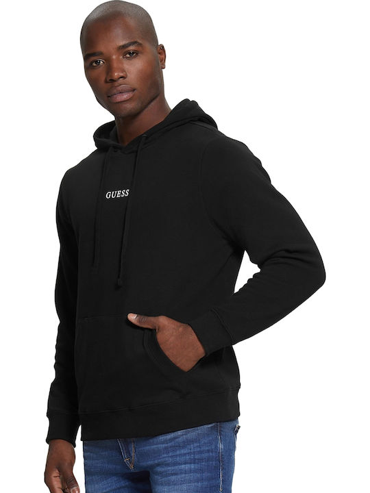 Guess Φούτερ με Κουκούλα Jet Black M2BQ50K9YH1-JBLK
