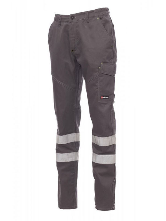 Payper Reflective Work Trousers Gray made of Cotton