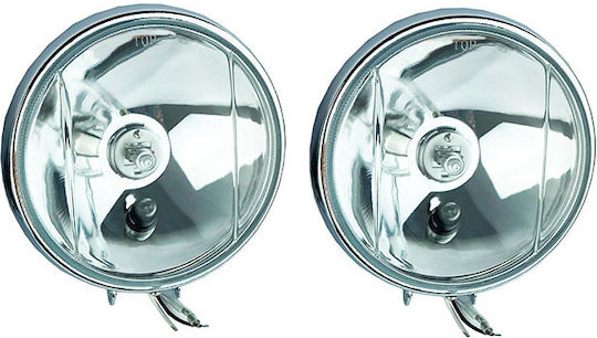 DLAA LA-1515 Round Headlights Car Universal 12V 55W with White Lighting 2pcs