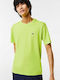 Lacoste Technical Jersey Αθλητικό Ανδρικό T-shirt Lime Μονόχρωμο