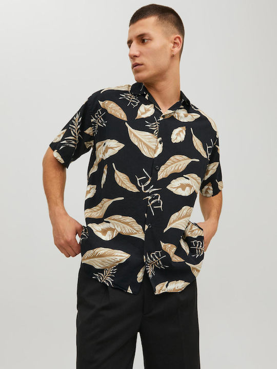 Jack & Jones Kurzärmlig Baumwolle Hemd Blumen B...