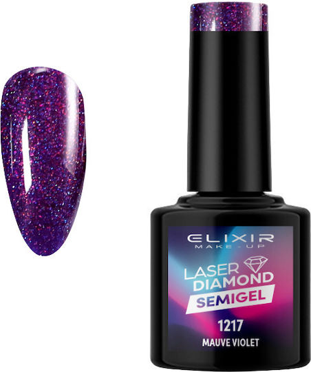Elixir Хибриден Лак за Нокти 1217 (Mauve Violet) 8мл 1бр