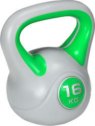 Sportnow A91-255V07GN Kettlebell aus PVC 16kg Grün Sportnow A91-255V07GN Kettlebell aus PVC 16kg Grün