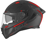 Nox Full Face Helmet with Pinlock and Sun Visor ECE 22.06 Matt Black/Red