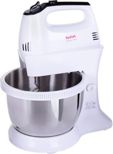 Tefal Mixer cu Vas din Inox Alb
