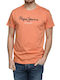 Pepe Jeans Herren T-Shirt Kurzarm Orange