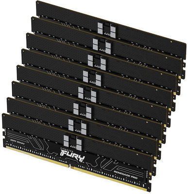 Kingston Fury Renegade Pro 256GB DDR5 RAM με 8 Modules (8x32GB) και Ταχύτητα 5600 για Desktop