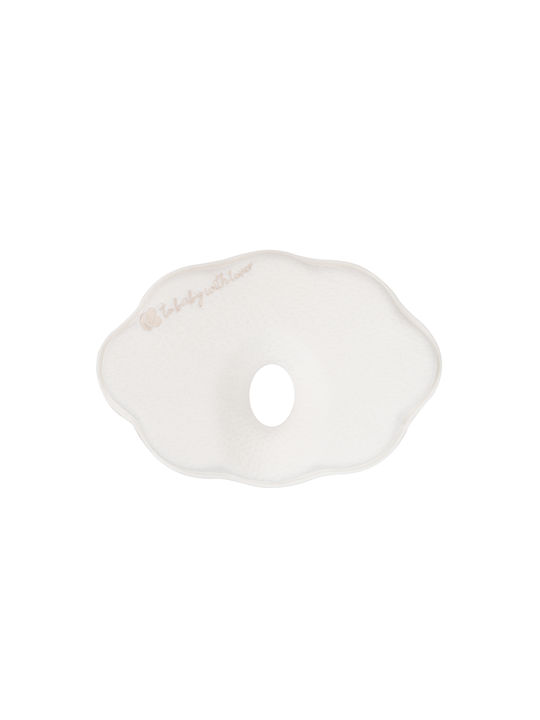 Kikka Boo Βρεφικό Μαξιλάρι Πλαγιοκεφαλίας Memory Foam Ergonomic Clouds Λευκό 26x29εκ.