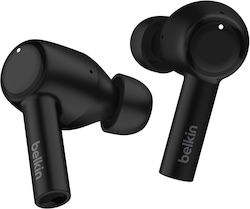 Belkin Soundform Pulse In-Ear Bluetooth Freisprecheinrichtung Kopfhörer mit Schweißbeständigkeit und Ladehülle Schwarz