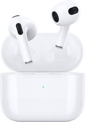 Wiwu Airbuds 3 Bluetooth Handsfree Ακουστικά με Θήκη Φόρτισης Λευκά