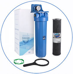 Aqua Filter BBCBLS20 Sistem de Filtrare a Apei Singur Aprovizionare centrală Filtru cu Diafragmă 1'' cu Filtru de Schimb Aqua Filter FCCBL-S Carbon