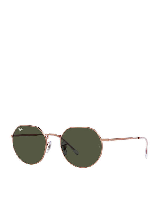 Ray Ban Jack Unisex Γυαλιά Ηλίου με Ροζ Χρυσό Μ...