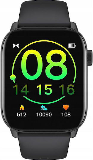Oromed Oro Smart Fit 5 Stainless Steel Smartwatch με Παλμογράφο (Μαύρο)