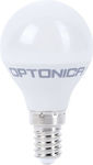 Optonica LED Lampen für Fassung E14 und Form G45 Warmes Weiß 450lm 1Stück