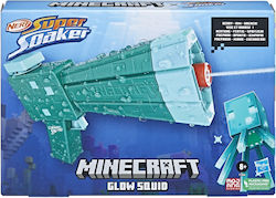 Nerf Launcher Super Soaker for 8+ years Minecraft Glow Squid