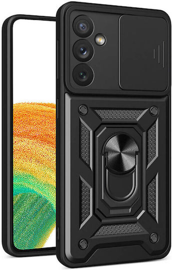Hurtel Camshield Armor Kickstand Back Cover Πλαστικό Μαύρο (Galaxy A34)