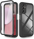 Tech-Protect Defense360 Plastic Set with Tempered Glass Black (Galaxy A14)