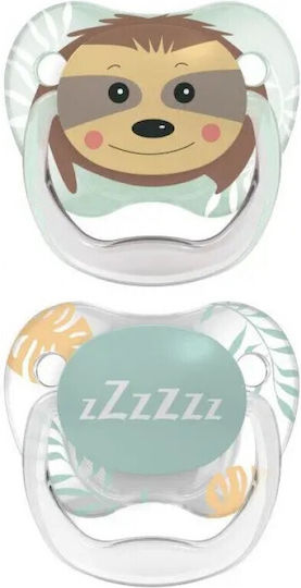 Dr. Brown's Prevent Orthodontic Pacifiers Silicone Teddy Bear & Zzzz for 6-18 months 2pcs
