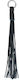 XX-Dreamstoys Rubber Whip Μαστίγιο Black
