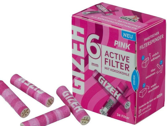 Gizeh Active Filter 34 Листчета за свиване на цигари Slim King Size 34 листове 16бр