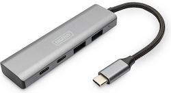Digitus USB Hub 4 Θυρών (USB-C) DA-70245