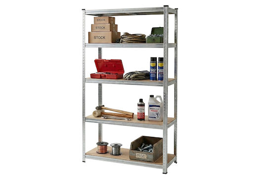 General Trade Ραφιέρα Dexion Γαλβανιζέ 90x40x180εκ. με 5 Ράφια Συνολικής Αντοχής 875kg