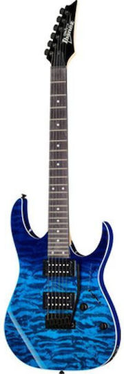 Ibanez GRG120QASP-BGD Elektrische Gitarre mit HH Tonabnehmerkonfiguration Blue Gradation