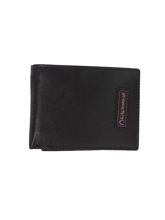 Diplomat Men's Leather Wallet with RFID Black