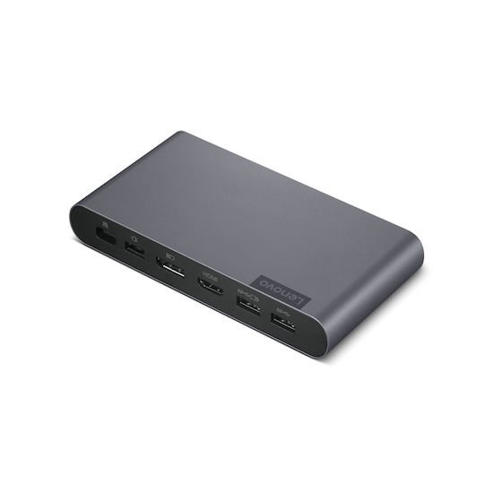 Lenovo USB-C Universal Business Dock USB-C Docking Station με HDMI/DisplayPort 4K και σύνδεση 2 Οθονών Μαύρο