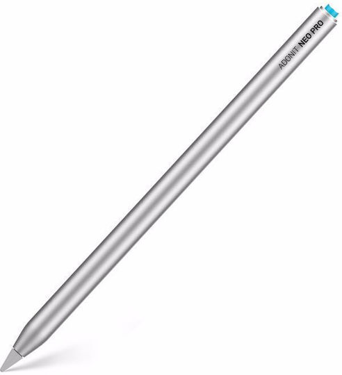 Adonit Neo Pro Дигитална Докосвачна Писалка с Отхвърляне на Дланта в Сребрист Цвят