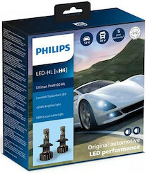 Philips Lamps Car Ultinon Pro9100 H4 LED 5800K Cold White 12-24V 2pcs