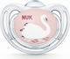 Nuk Orthodontic Pacifier Silicone Freestyle Swan Pink with Case for 0-6 months 1pcs